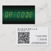 QRコード：デジタル読み出し 名刺 (正面/裏面)
