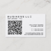 QRコード：デジタル読み出し 名刺 (裏面)