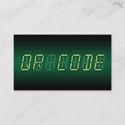 QRコード：デジタル読み出し 名刺 (正面)