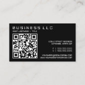 QRコード（デジタル読み出し） 名刺 (裏面)