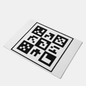 qrコード ドアマット (アングル)