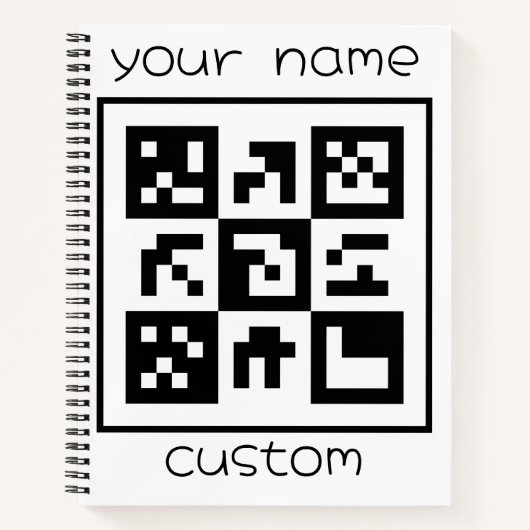 qrコード ノートブック (正面)