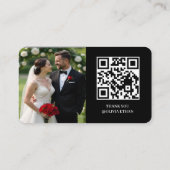 QRコード ハニームーンファンド ウェディングレジストリーカード エンクロージャーカード (裏面)