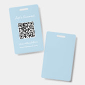 QRコード バッジ (正面＆裏面)