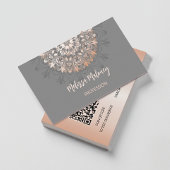 QRコード |バラ金ゴールドグレーフローラ曼荼羅 名刺