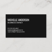 QRコード |ビジネスウーマン 名刺 (裏面)