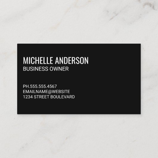 QRコード |ビジネスウーマン 名刺 (裏面)