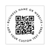 QRコード |ビジネスモダンミニマルシンプルリスト ラバースタンプ (インプリント)