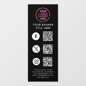 QRコード | ビジネスロゴ ウィンドウサイン (シート)