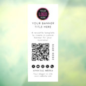 QRコード | ビジネスロゴ ウィンドウサイン (シート3)