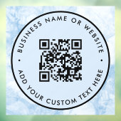 QRコード | ビジネス ミニマル スキャン可能 ラウンド ウィンドウサイン (シート3)