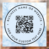 QRコード | ビジネス ミニマル スキャン可能 ラウンド ウィンドウサイン (シート2)