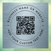 QRコード | ビジネス ミニマル スキャン可能 ラウンド ウィンドウサイン (シート3)