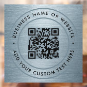 QRコード | ビジネス ミニマル スキャン可能 ラウンド ウィンドウサイン (シート2)