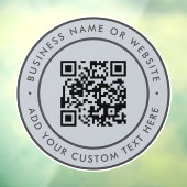 QRコード | ビジネス ミニマル スキャン可能 ラウンド ウィンドウサイン (シート3)