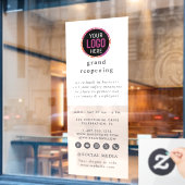 QRコード | ビジネス ロゴ ウィンドウサイン (カフェ窓)