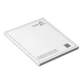 QRコード ビジネス ロゴ プロモーション ノートパッド (アングル)
