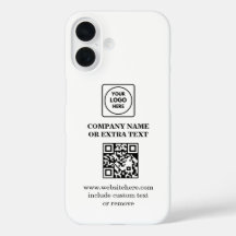 QRコード ビジネス ロゴ ミニマリスト iPhoneケース