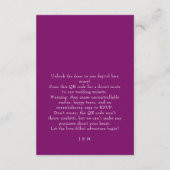 QRコード フューシャ エンチャントメント: 水彩画 エンクロージャーカード (裏面)