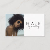 QRコード ヘアスタイリスト 写真 名刺 (正面)