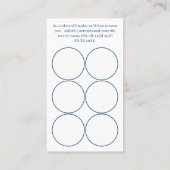 QRコード – ホワイトブルー小規模企業 ロイヤリティカード (裏面)