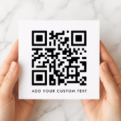 QRコード |ミニマモダンリストホワイトスクエア 招待状