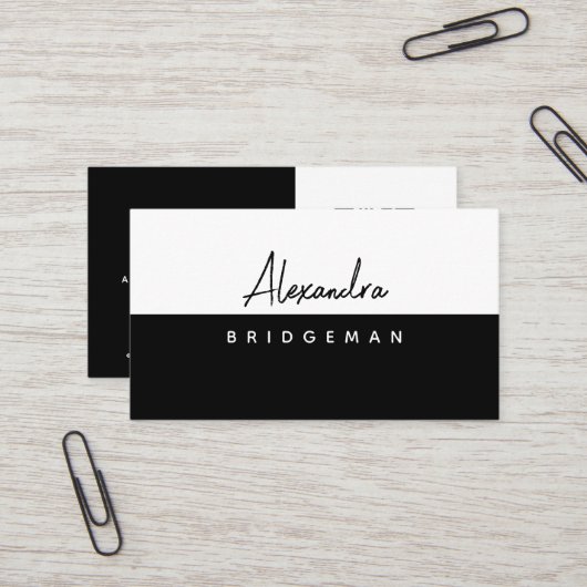 QRコード |ミニマリスト、ソーシャルメディアの名刺 名刺 (正面/裏面インサイチュ)