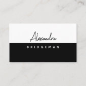 QRコード |ミニマリスト、ソーシャルメディアの名刺 名刺 (正面)