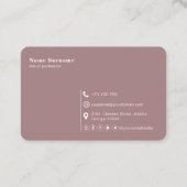 QRコード,ミニマリモダンスト,シンプルプロフェッショナルB 名刺 (裏面)