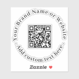 QRコード ミニマルロゴ ビジネス プロモラベル シール