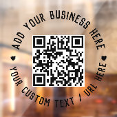 QRコード | ミニマル シンプル ビジネス スキャナブル 勝 ウィンドウサイン (シート2)