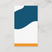 QRコード |モダン抽象芸術波デザイン 名刺 (裏面)