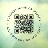 QRコード | モダン ミニマル シンプル ビジネス スキャナブル ウィンドウサイン (シート3)