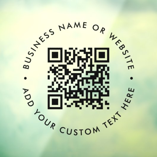 QRコード | モダン ミニマル ビジネス スキャナブル ウィンドウサイン (シート3)