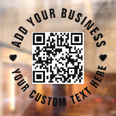 QRコード | モダン ミニマル ビジネス スキャナブル ウィン ウィンドウサイン (シート2)