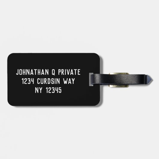 QRコード ラゲッジタグ (裏面横)