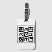 qrコード ラゲッジタグ (正面縦)