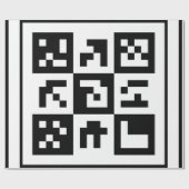 qrコード ラッピングペーパー (フラット)