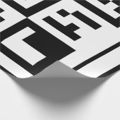 qrコード ラッピングペーパー (角)
