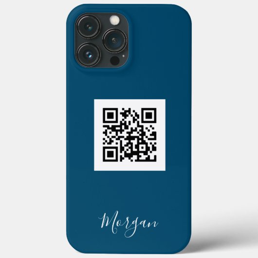 QRコード、ロゴアートまたは写真、スクリプト名海青 Case-Mate iPhoneケース (裏面)