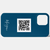 QRコード、ロゴアートまたは写真、スクリプト名海青 Case-Mate iPhoneケース (裏面 (横))