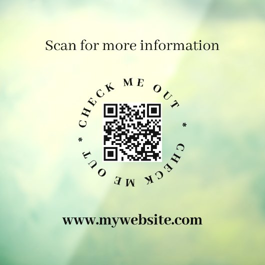 QRコード 不透明ウィンドウシール ウィンドウサイン (シート3)