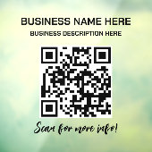 QRコード 不透明 ビジネス カー トラック 窓用シール ウィンドウサイン (シート3)