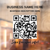 QRコード 不透明 ビジネス カー トラック 窓用シール ウィンドウサイン (シート2)