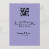 QRコード 保存 記念日 追加 フォト名 日付 黒 白 エンクロージャーカード (裏面)