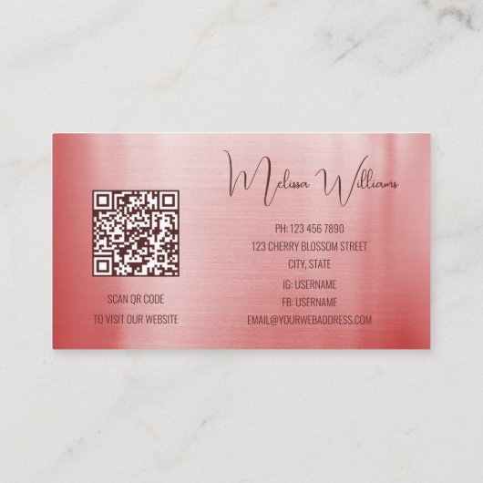 QRコード 名刺 (裏面)