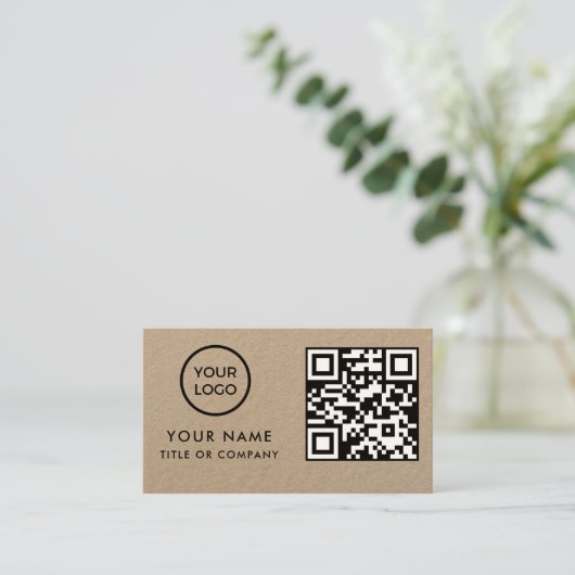 QRコード 名刺 (スタンド正面)