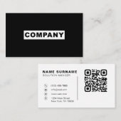 QRコード 名刺 (正面/裏面)