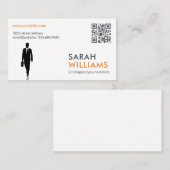 QRコード | 営業者 名刺 (正面/裏面)