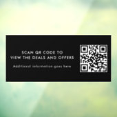 QRコード 現代のプロモーション ビジネス ウィンドウサイン (シート3)